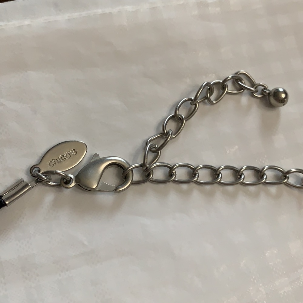 Chico’s Sloan hammered silver and gold chunky bib statement necklace - Picture 9 of 17